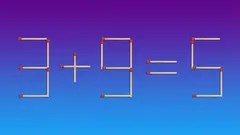 Zábavná logická hádanka pre všetky vekové kategórie: Oprav rovnicu presunutím jednej zápalky