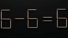 Hlavolam so zápalkami: opravte rovnicu presunutím jednej zápalky – máte 7 sekúnd