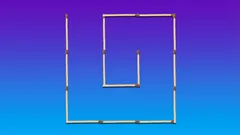 Zložitý hlavolam: ktoré zápalky presunúť, aby vznikli dva štvorce?